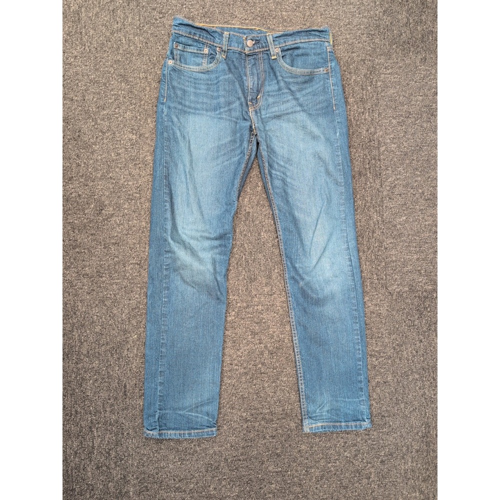 Levis 502 Jeans 31x32 Mens Blue Denim Regular Taper Straight Leg